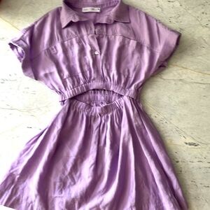 Zara girls cutout shirt dress